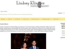 Tablet Screenshot of lindseyklinger.com